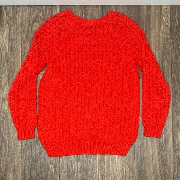 H&M Vibrant Red Crew Neck Sweater Women’s Size XS - Picture 11 of 12